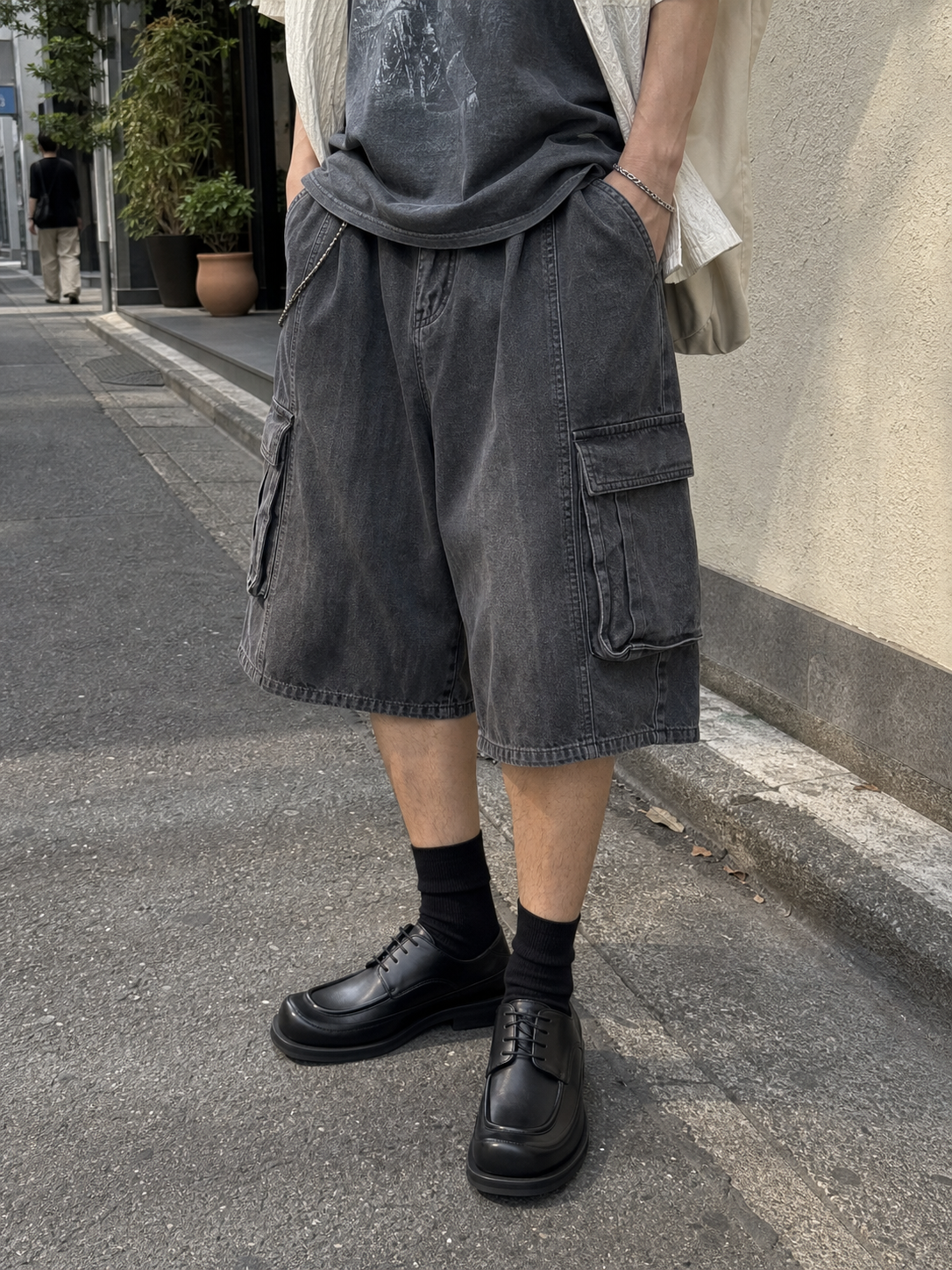 Square Apron Derby Blacknoir17 detail 9