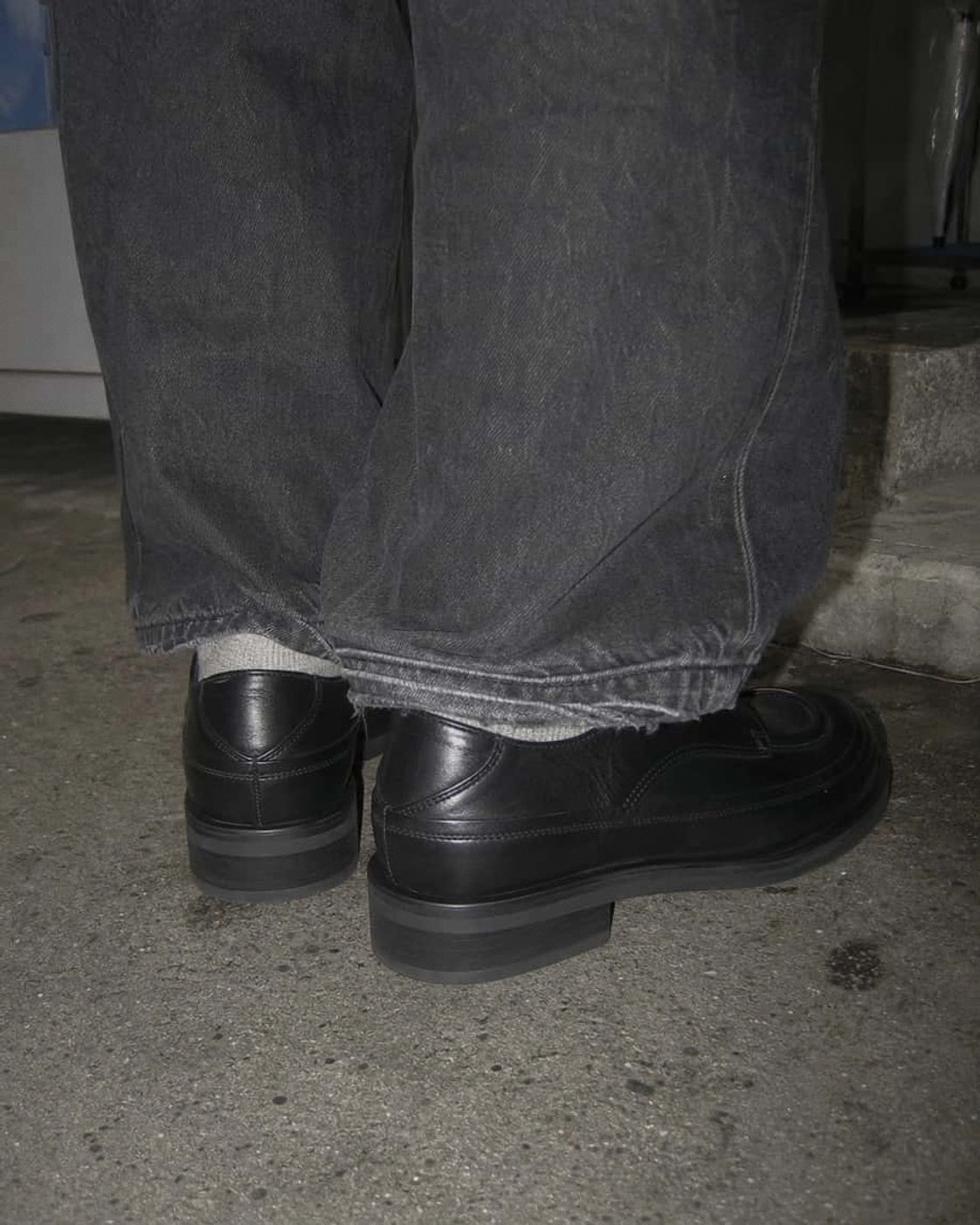 Square Apron Derby Blacknoir17 detail 18