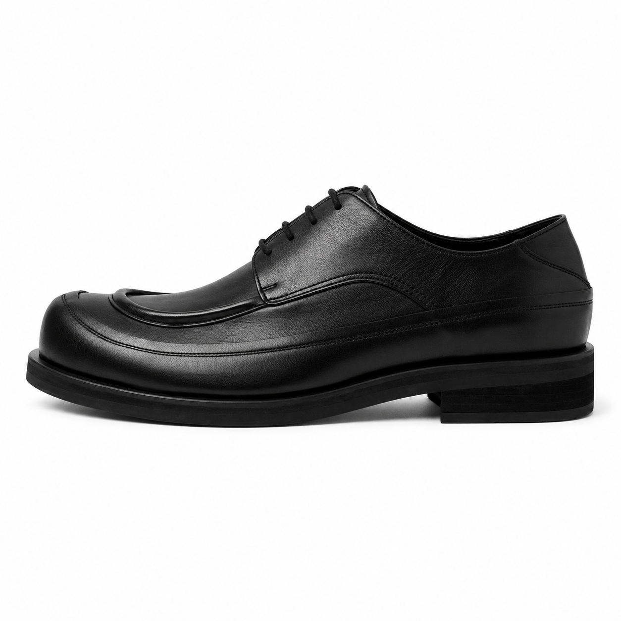 Square Apron Derby Blacknoir17