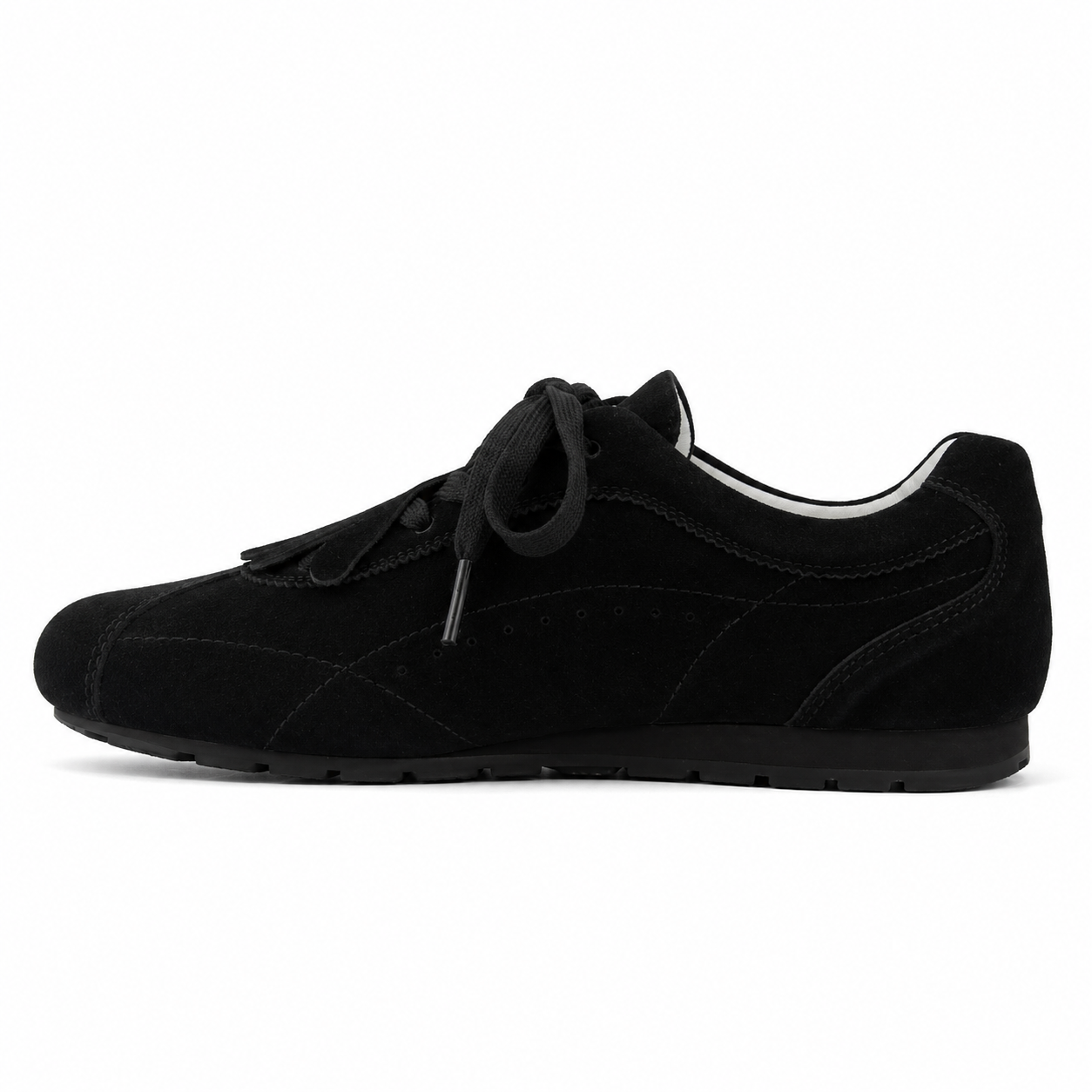Essential Fringe Moccasin Black