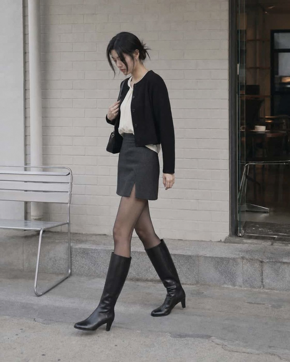 Classic Calf Boots Black detail 21