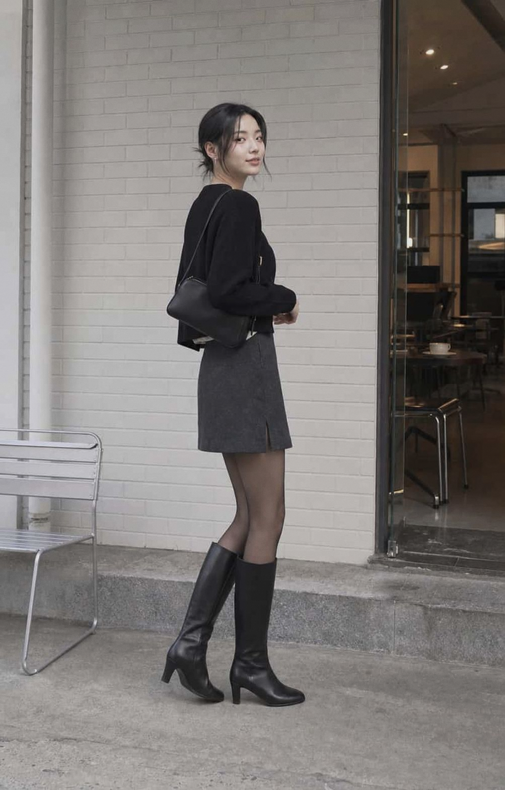 Classic Calf Boots Black detail 23